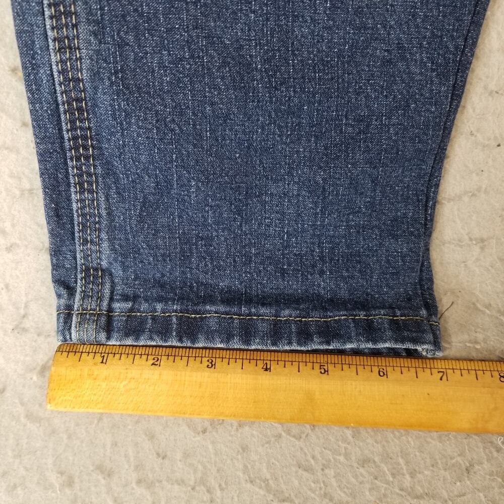 Wrangler Carpenter Jeans Mens 36x33 Blue Denim Workwear Utility Pants - Picture 7 of 11